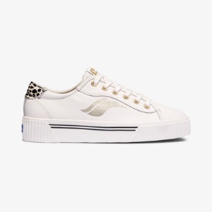 Women's Crew Kick Alto Leather Cream Leopard