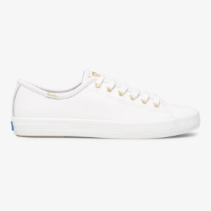 Women's Kickstart leather White Gold