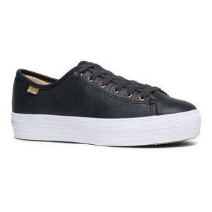 Women's Triple Kick Luxe Leather Black