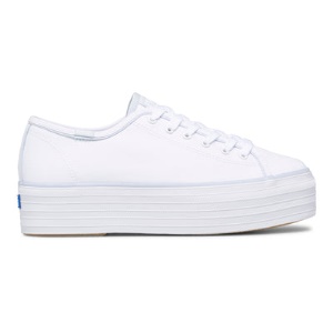 Women'ss Triple Up Hits White Blue Canvas